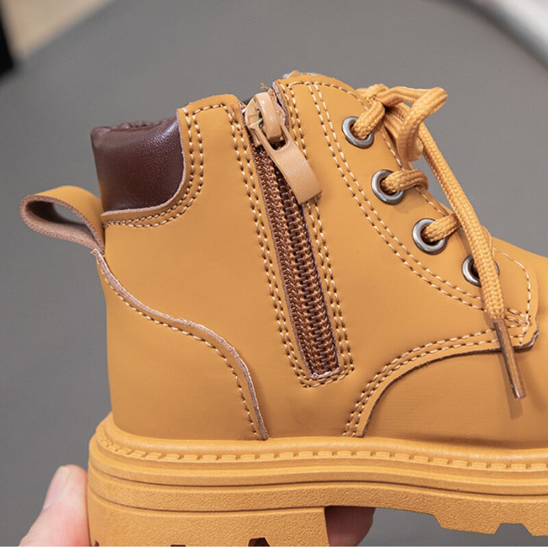 2024 Primăvară Toamnă Iarnă Cizme glezne Pantofi cu platformă pentru fete ușoare Visiniu Bej Negru Băieți Cizme scurte Pantofi super confortabili