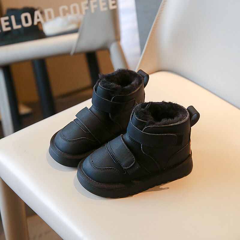 Lastesaapad 2024 Talvised väikelapsed poisid Brand soe karusnahk pahkluu lumesaapad Laste tüdrukud mood kõrged välisjalatsid Pehme tald