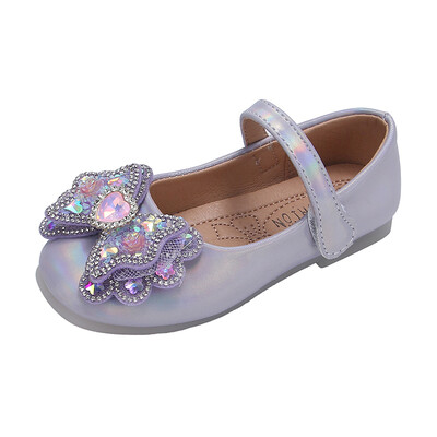 Sweet Girls odiniai batai su cirkonio akmenimis ir lankeliais, vasariniai PU laisvalaikio odiniai mergaičių batai 26-36 dydžiai Sandalias De Mujer