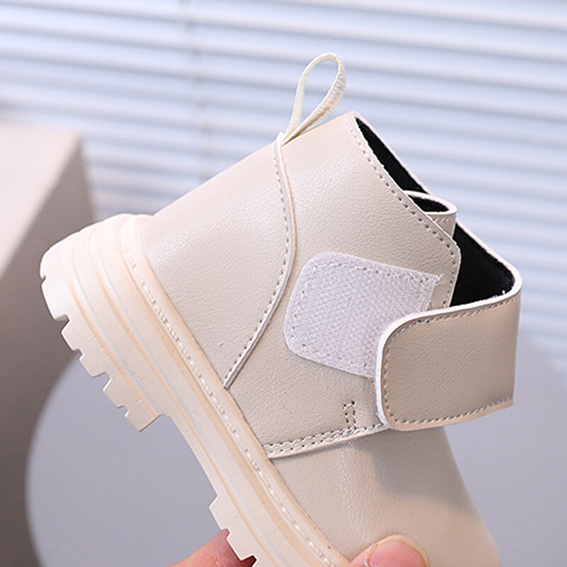 Sügislapsed Lühikesed Saapad Lastele Suure konksuga Nahksaapad Poistele Tüdrukutele Pehmed Koolisaapad