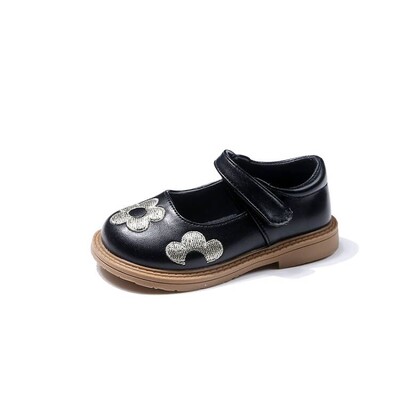 Φθινοπωρινά πολύχρωμα δερμάτινα παπούτσια για κορίτσια με αντιολισθητικό κέντημα με μαλακό κάτω μέρος για κορίτσια PU δερμάτινα παπούτσια Sandalias De Mujer