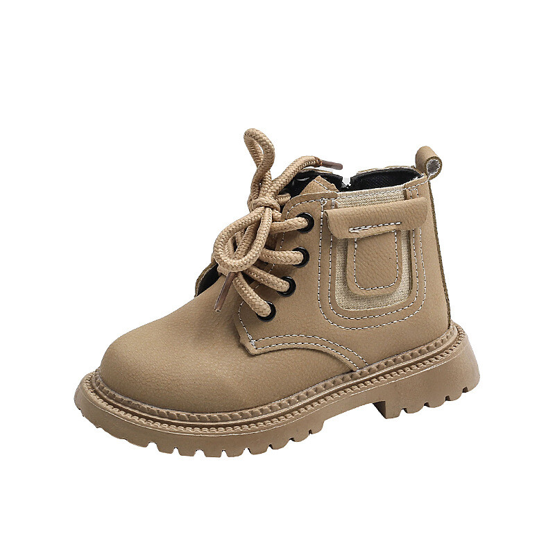 Cizme de modă pentru fete de toamnă pentru copii cizme de zăpadă impermeabile pentru copii mici băieți talpă moale din piele PU cu fermoar cizme unice J351