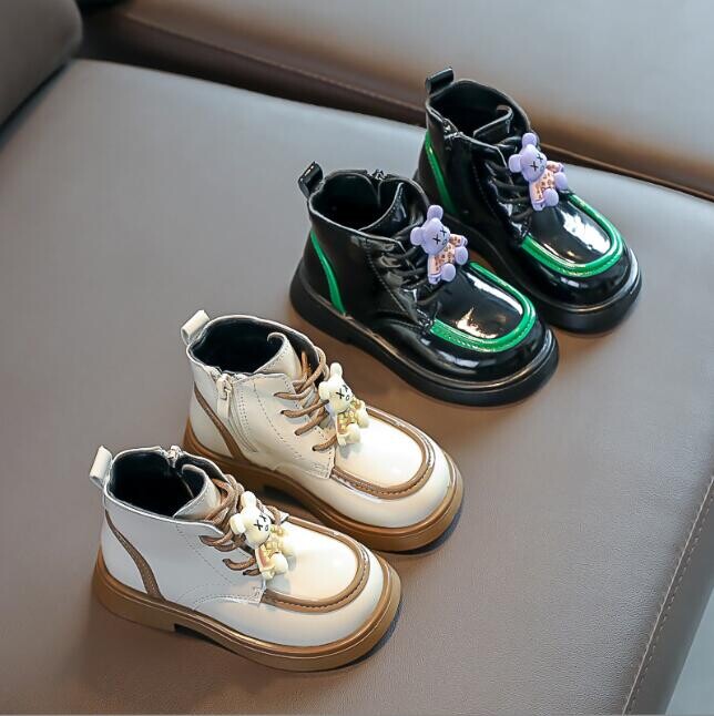 Moda Copii Ghete pentru fete baieti piele cizme de zapada copii cizme de toamna iarna mareee motociclete pantofi de zapada impermeabili pantofi