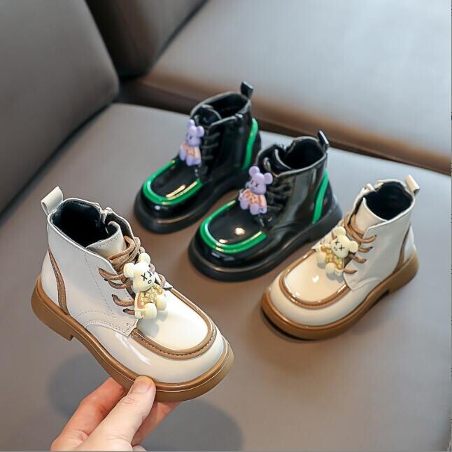 Moda Copii Ghete pentru fete baieti piele cizme de zapada copii cizme de toamna iarna mareee motociclete pantofi de zapada impermeabili pantofi