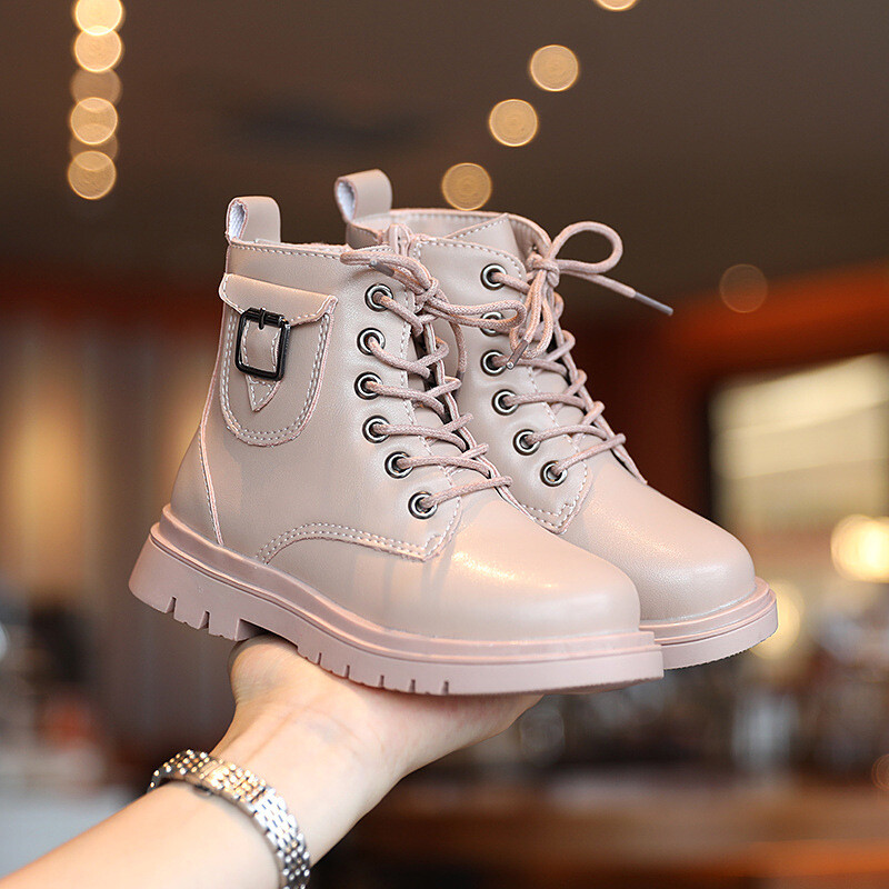 Детски ботуши Момиче Пролет Есен Водоустойчиви обувки Детски гумени ботуши за сняг за момче Черни ботуши 3 4 5 6 7 8 9 10 12 години