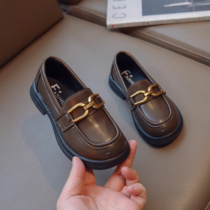 Marimea 26-37 Copii Pantofi din piele 2024 Primavara Toamna Copii Oxfords Pantofi casual Party Nunta Scoala Baieti Fete Pantofi cu slip-on