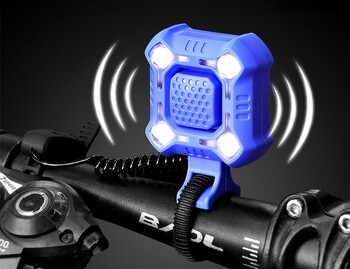 Φόρτιση ποδηλάτου Horn Night Light for Cycling Mountain Bike Bell Super Loud Cycling Εξοπλισμός