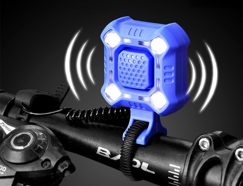 Зареждане на клаксон за велосипед Нощен фар за колоездене Звънец за планински велосипед Супер шумно оборудване за колоездене