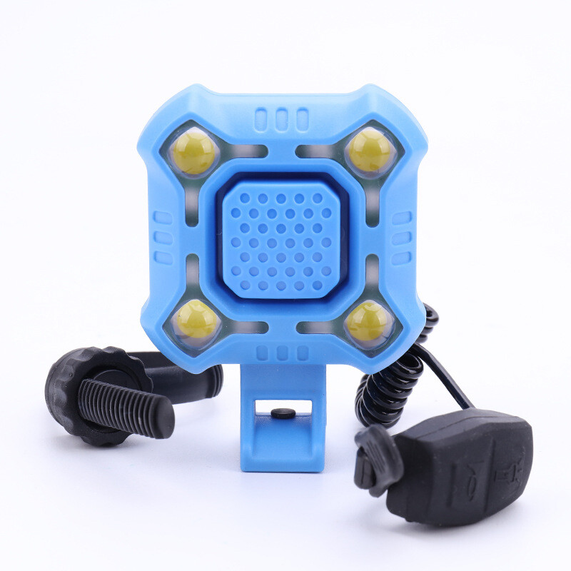 Зареждане на клаксон за велосипед Нощен фар за колоездене Звънец за планински велосипед Супер шумно оборудване за колоездене