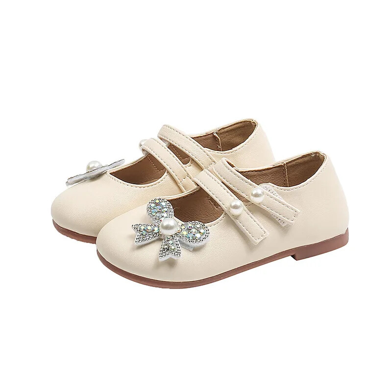 Pantofi șic pentru fete, prințesă, din piele, pantofi pentru copii, pentru copii, modă, versatili, eleganti, pantofi de petrecere pentru copii, cu vârful rotund, fund moale