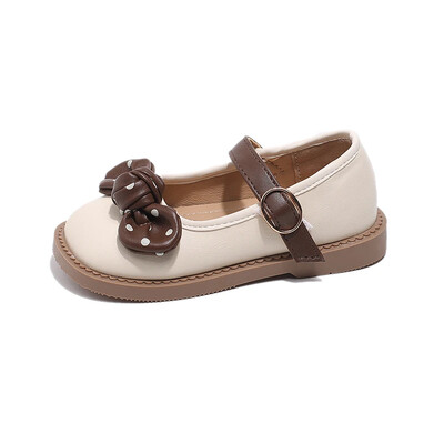 Pantofi pentru fete, primăvară, toamnă, pantofi din piele pentru copii, papion dulce, prințesă, pantofi casual, modă, fund moale, pantofi de mers pentru copii, nou