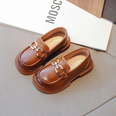 2024., dječje kožne cipele za djevojčice, jesen, nova moda i udobne ležerne cipele u britanskom stilu, protuklizne, cipele za nastup na vjenčanju