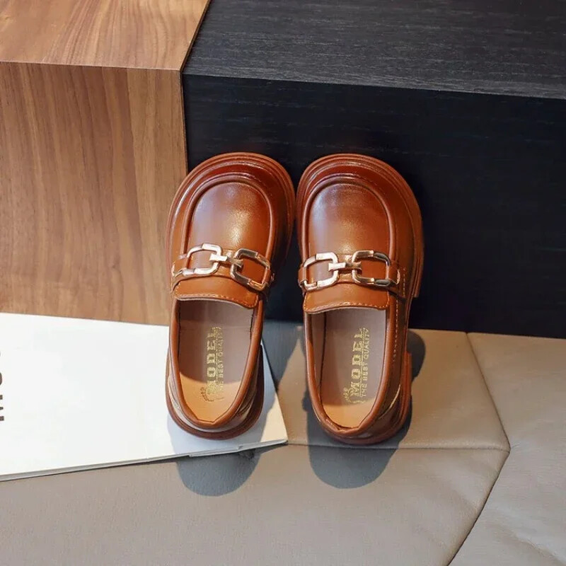 2024., dječje kožne cipele za djevojčice, jesen, nova moda i udobne ležerne cipele u britanskom stilu, protuklizne, cipele za nastup na vjenčanju