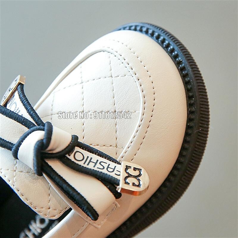 Copii Bebeluși Copii Fată Prințesă Funda Piele Culoare Solidă Studenți Încălțăminte Pantofi Plati