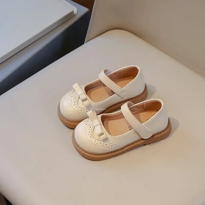 Pantofi din piele pentru copii, în stil britanic, pantofi simpli, cauzali, negri, pentru școală, modă, moale, versatili, pentru copii, primăvară, toamnă, nou