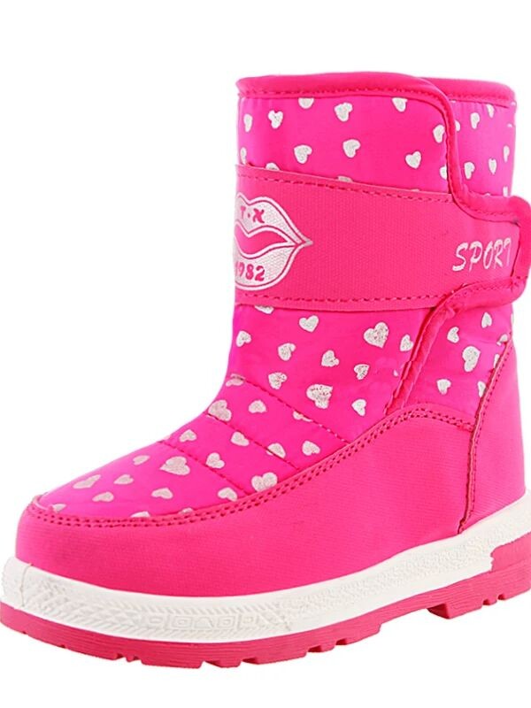 Talv tüdrukutele Sääre keskosa benji nööridega lumevildist saapad Veekindlad saapad Kummist jalatsid karusnahast vooder Tudengile mõeldud õuesaapad 2021