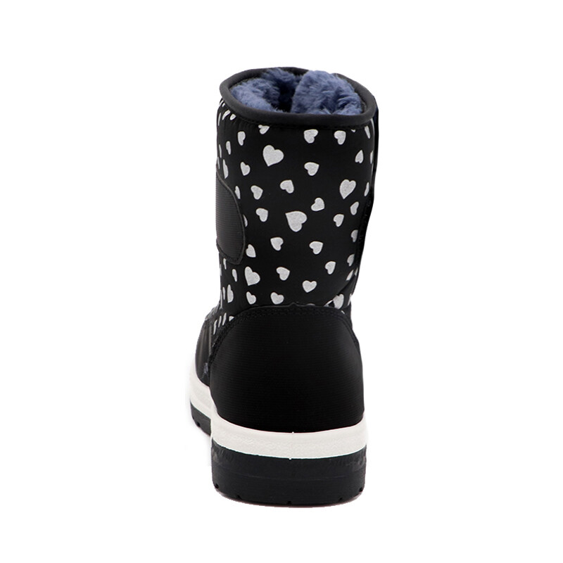 Talv tüdrukutele Sääre keskosa benji nööridega lumevildist saapad Veekindlad saapad Kummist jalatsid karusnahast vooder Tudengile mõeldud õuesaapad 2021