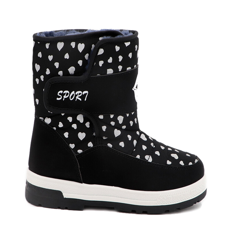 Talv tüdrukutele Sääre keskosa benji nööridega lumevildist saapad Veekindlad saapad Kummist jalatsid karusnahast vooder Tudengile mõeldud õuesaapad 2021