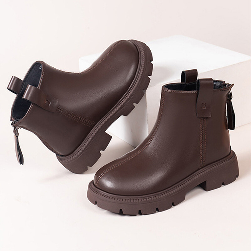 Lastele 2023. aasta uued printsessisaapad lastele libisemiskindlad välisjalatsid Tüdrukute kevadsügises nahast lühikesed matkasaapad õpilaskingad