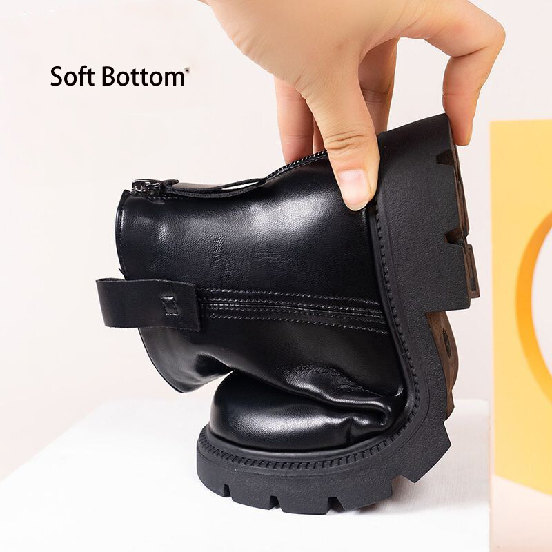 Lastele 2023. aasta uued printsessisaapad lastele libisemiskindlad välisjalatsid Tüdrukute kevadsügises nahast lühikesed matkasaapad õpilaskingad