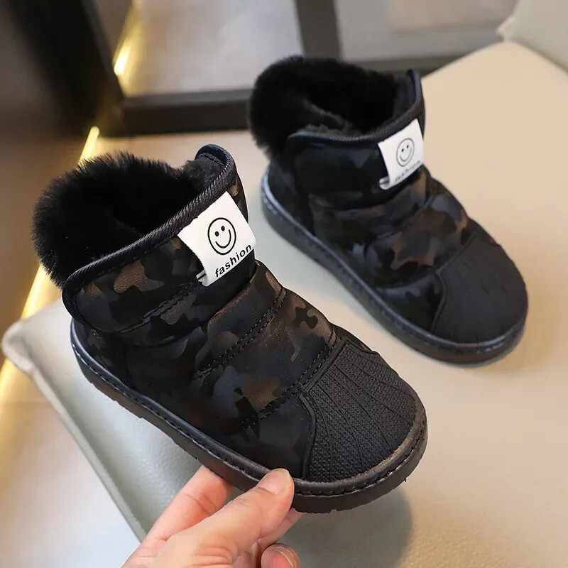 Uued 2024. aasta talvised laste nahast veekindlad lumesaapad, poisid, tüdrukud, moed, libisemiskindlad lapsed, pehmed, soojad saapad, puuvillased imikute kingad