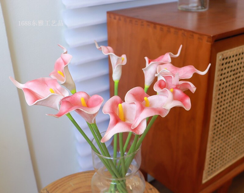  PU umjetni cvijet Calla ljiljan mladenka drži buket cvijeća lažni cvijet rekviziti za fotografiranje vjenčanja