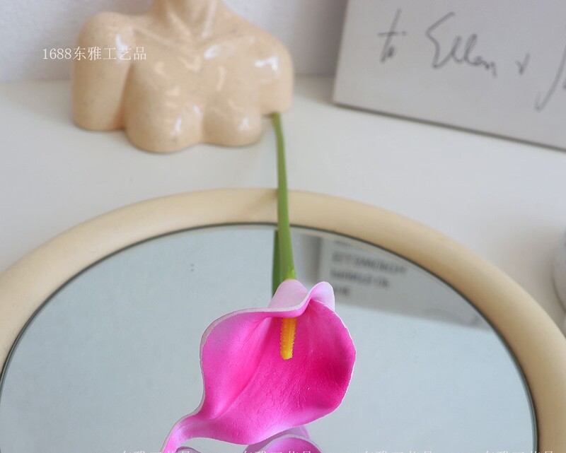  PU umjetni cvijet Calla ljiljan mladenka drži buket cvijeća lažni cvijet rekviziti za fotografiranje vjenčanja