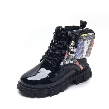 Μόδα Παιδικά Casual Παπούτσια Κοριτσίστικα Snow Boots Δερμάτινα χαριτωμένα παιδικά μποτάκια αστράγαλο Παιδικά αγόρια αθλητικά παπούτσια Μέγεθος 21-36 Παπούτσια για τρέξιμο