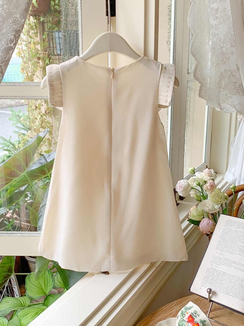 Lastele armas lilledega kleit 2024. aasta suvi, uus mood Laste õhuke tüdrukute varrukateta printsessikleit