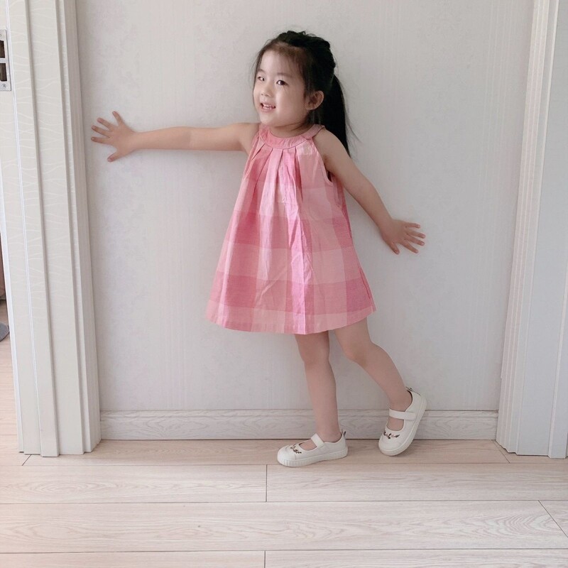 Dječja odjeća od 100% pamuka Haljina za djevojčice za djevojčice Ljeto 2024. Nova karirana haljina princeze za male djevojčice Haljina za bebe Suknje u zapadnom stilu
