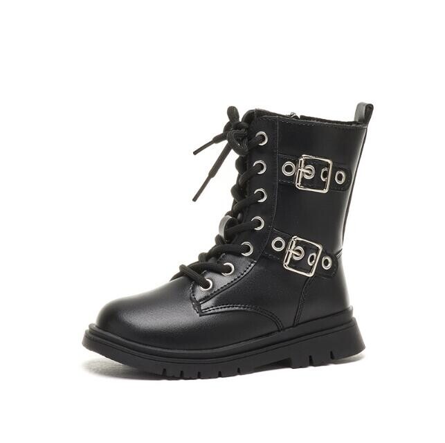 Laste nahast pahkluukingad Tüdrukud, samet vabaaja kõrge ülaosaga puuvillased kingad Tossud väikelapsed poisid lumesaapad Laste plüüsis moesaapad