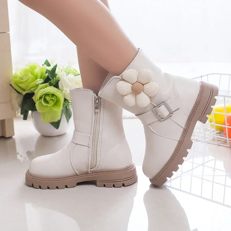 Tüdrukute kevadsaapad Mitmekülgsed lilled Armsad 2024 väikelastekingad Hingavad, lihtsad, libisemiskindlad lastele Moodsad saapad Drop Shipping