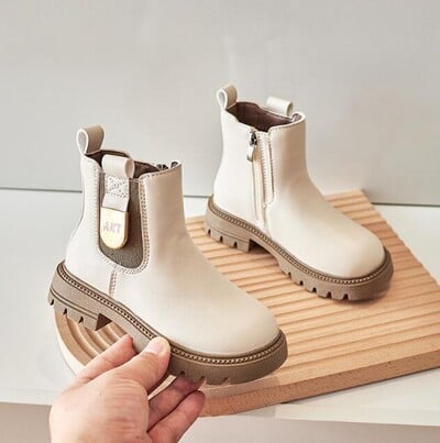 Sügistalv Uued Saapad Tüdrukud Saapad Poisid Lapsed Nahast Lumesaapad Lastele Lühikesed saapad Spordijalatsid Mood Laste Saapad Tossud