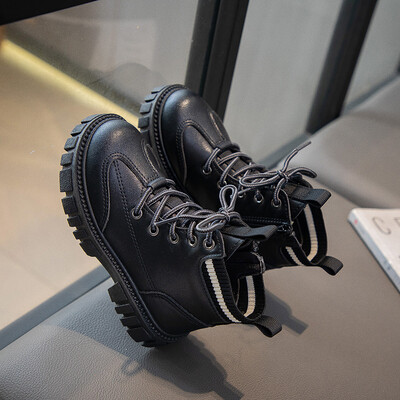 Uued 2024. aasta sügis, lapsed, moesaapad, tüdrukud, vabaajajalatsid, kummitald, pehme nahk, lapsed, poisid, saapad, Botas De Invierno