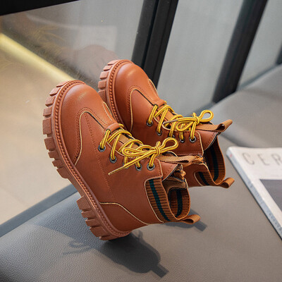 Uued 2024. aasta sügis, lapsed, moesaapad, tüdrukud, vabaajajalatsid, kummitald, pehme nahk, lapsed, poisid, saapad, Botas De Invierno