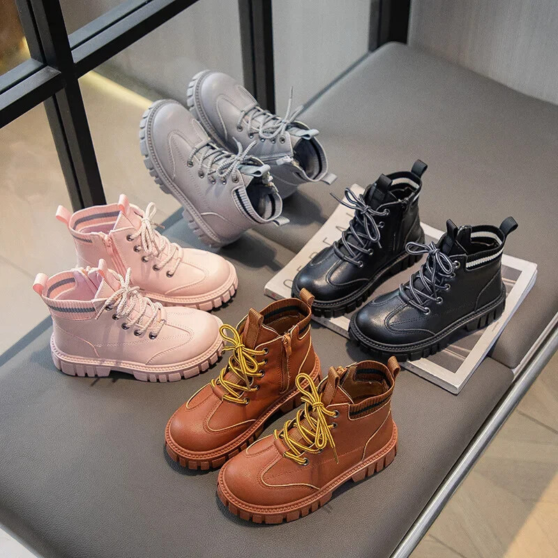 Moodsad lastesaapad Sügis-talv Uus 2023 Poistele Tüdrukutele Libisemisvastane pehme kummist välistald Kootud Tõmblukuga Poolsaapad Vabaajajalatsid