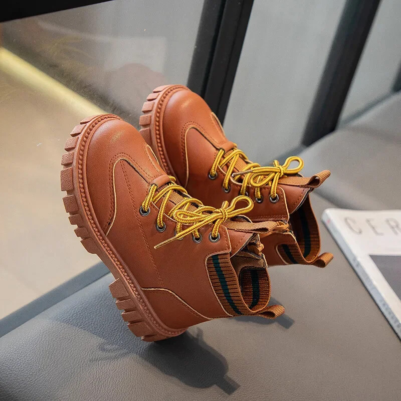 Moodsad lastesaapad Sügis-talv Uus 2023 Poistele Tüdrukutele Libisemisvastane pehme kummist välistald Kootud Tõmblukuga Poolsaapad Vabaajajalatsid