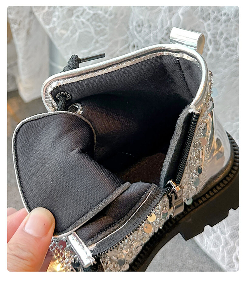 Moodsad sügissaapad tüdrukutele Korea stiilis luksuslikud kristallist printsessikingad libisemisvastased litrid Bling teismeliste tüdrukute saapad