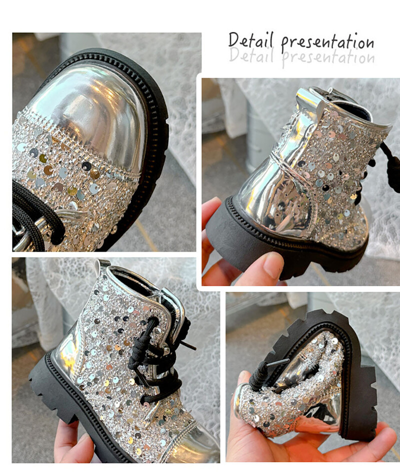 Moodsad sügissaapad tüdrukutele Korea stiilis luksuslikud kristallist printsessikingad libisemisvastased litrid Bling teismeliste tüdrukute saapad