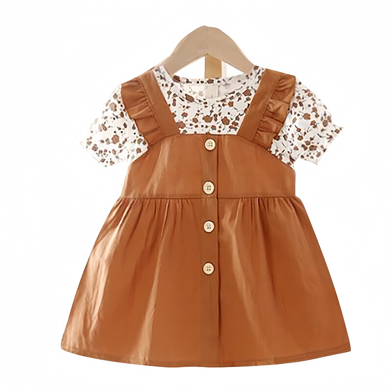 Rochie fetiță cu imprimeu flori Costum elegant prințesă 0-4 ani ocazional fetiță îmbrăcăminte ținută copii rochie minunată pentru plajăA1176