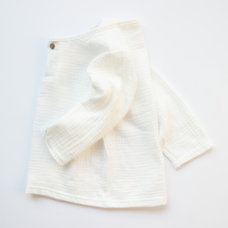 Pavasariniai mergaičių marškinėliai berniukams kūdikių lininiai klostuoti vienspalviai viršutiniai drabužiai vaikams ilgomis rankovėmis berniukams marškinėliai Vaikiški marškinėliai mergaičių drabužiai