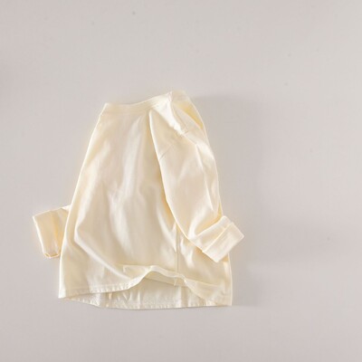 Jesen 2024., jednobojne dječje majice, jednobojne pamučne majice dugih rukava za djevojčice i dječake