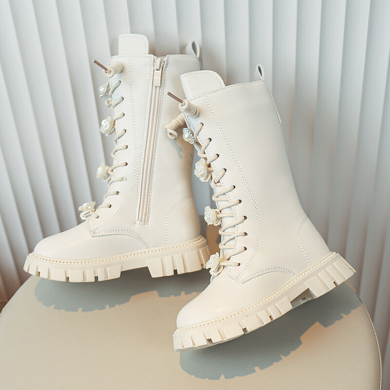 Sügistalvised Tüdrukute Saapad Laste Kõrged saapad Moeshow Printsessikingad Õuesaapad Tuulekindlad Veekindlad Lastesaapad Suurus 27-37