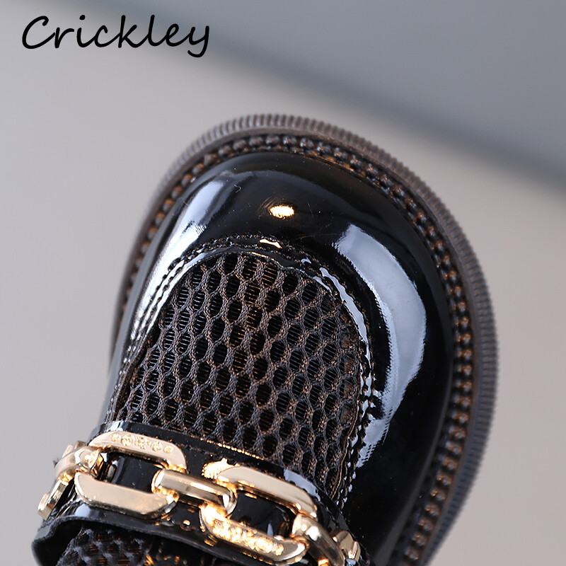 Kevadsuvi Ketikaunistus Lastesaapad Võrgust lakknahast pahkluukingad lastele Libisemiskindlad Tõmblukuga Tüdrukute Moesaapad