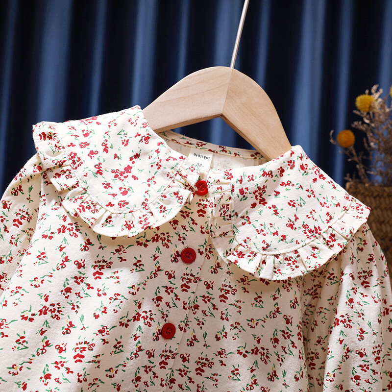 Košulja za djevojčice 2024. Proljeće Nova dječja košulja dugih rukava Korejska modna košulja za lutke Djevojčica Modna gornja bluza za djevojčice