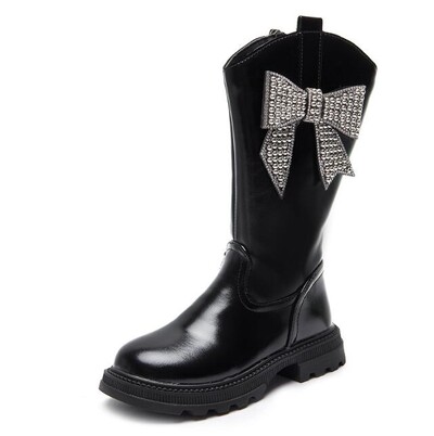 Παιδικά Παιδικά Μποτάκια Χειμερινά βελούδινα ζεστά βαμβακερά παπούτσια για χιόνι για κορίτσια Αντιολισθητικά μαλακά δερμάτινα μακριές μπότες για χιόνι Αθλητικά παπούτσια