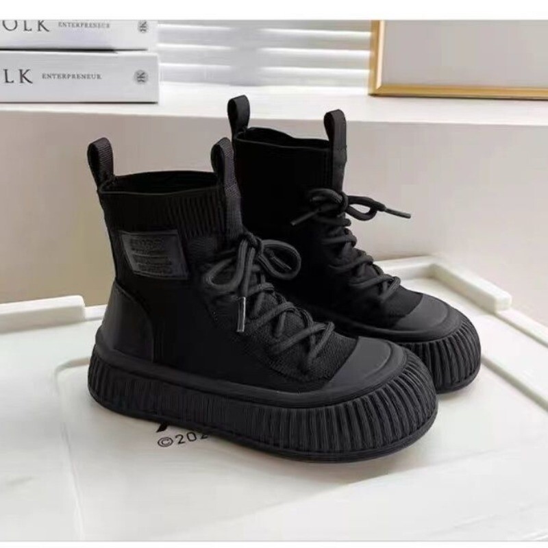 Dječje modne čizme za djevojčice Neklizajuće prozračne jesenske visoke tenisice Dječje čarape za djevojčice rastezljive čizme za ležerne cipele princeze