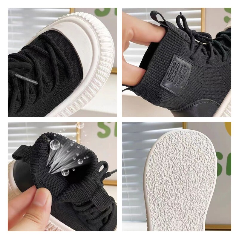 Dječje modne čizme za djevojčice Neklizajuće prozračne jesenske visoke tenisice Dječje čarape za djevojčice rastezljive čizme za ležerne cipele princeze