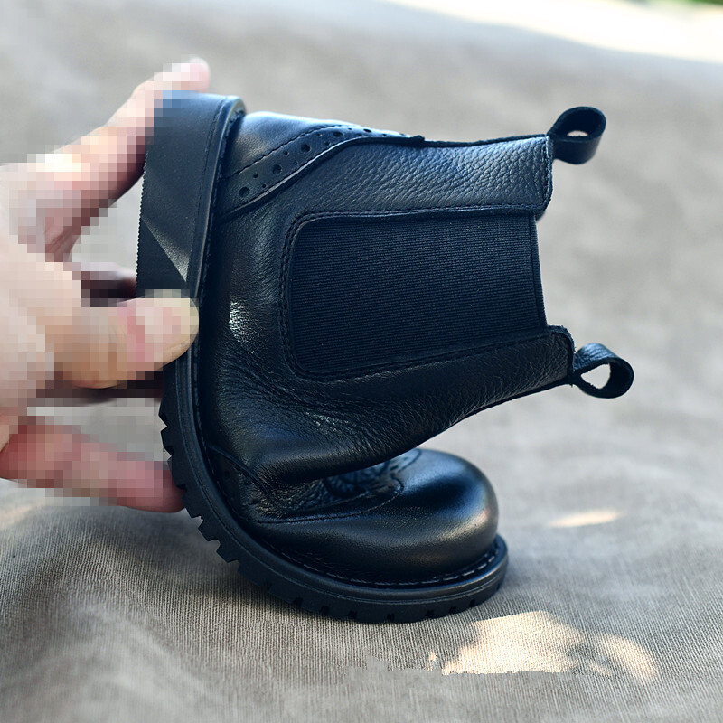 Sügis- ja kevadsaapad Ehtsast nahast Poiste Tüdrukute Ratsasaapad Pehmest veisenahast lastejalatsid Suurus 23-36