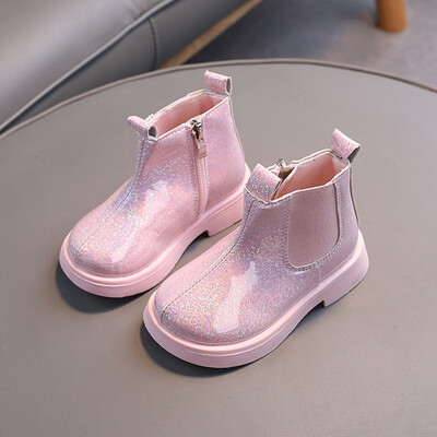 2024. aasta sügis, uus saabumine Lastesaapad Tüdrukutele Tõmblukuga Poolsaapad Poistele Libisemisvastased vabaajajalatsid Pehme tallaga laste välisjalatsid